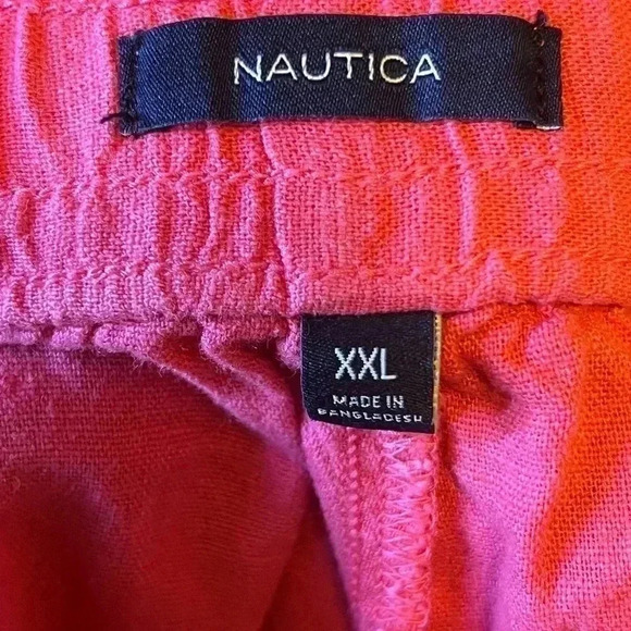 EUC Nautica Womens Shorts Size XXL Pink Stretch Cotton Blend Casual Comfy Summer - Picture 3 of 4